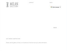 Tablet Screenshot of milangallery.com